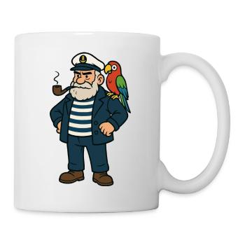 seemann comic - Tasse - Weiß - Rechts