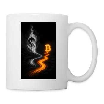 Bitcoin - Disruptiv - Tasse - Weiß - Rechts