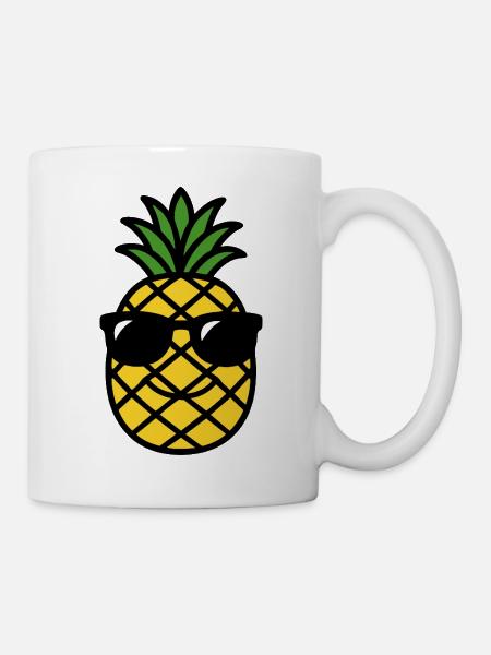 Tête d'Ananas - Mug blanc - blanc