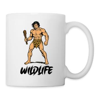 hoehlenmensch wildlife - Tasse - Weiß - Rechts