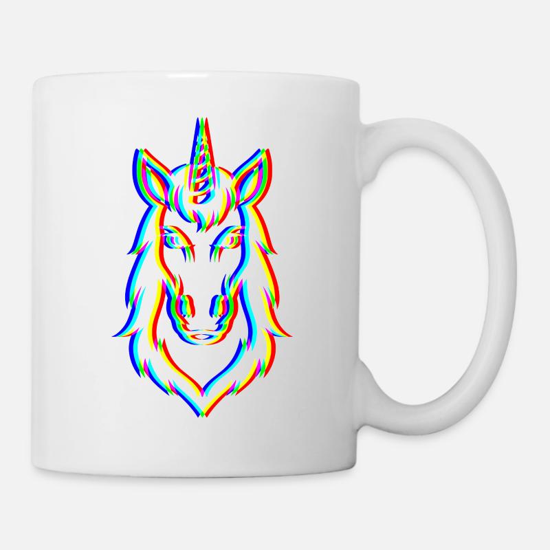 Glitch Unicorn – Magic & Trend - Mug - white