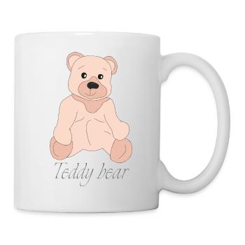 Pink teddy bear - Mug - white - Right