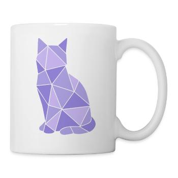 Geometric Cat Lavender - Mug - white - Right