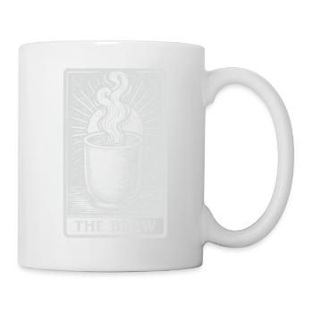 La carte de tarot Brew – Art de la divination du café - Mug blanc - blanc - Droite