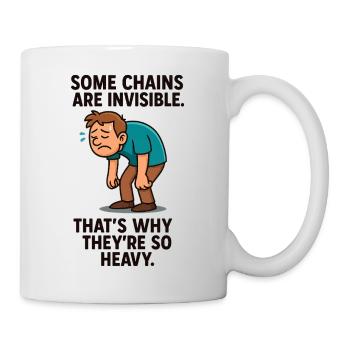 0007 invisible chains - Tasse - Weiß - Rechts