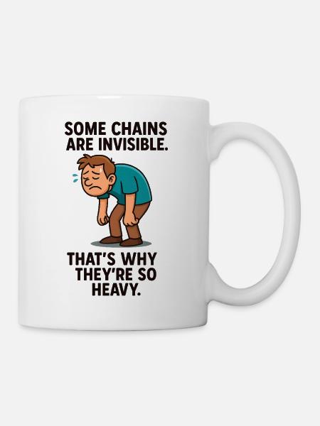 0007 invisible chains - Tasse - Weiß