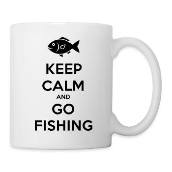 Keep calm and go fishing - Mug - white - Right
