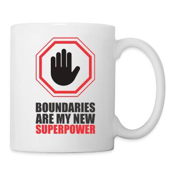 Empowering Hand with Boundary Reminder - Mug - white - Right