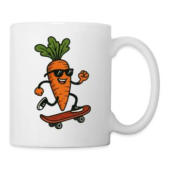Kickflip Carrot: The Rad Root on Wheels - Mug - white - Right