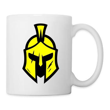 Spartaner Helm Symbol - Tasse - Weiß - Rechts