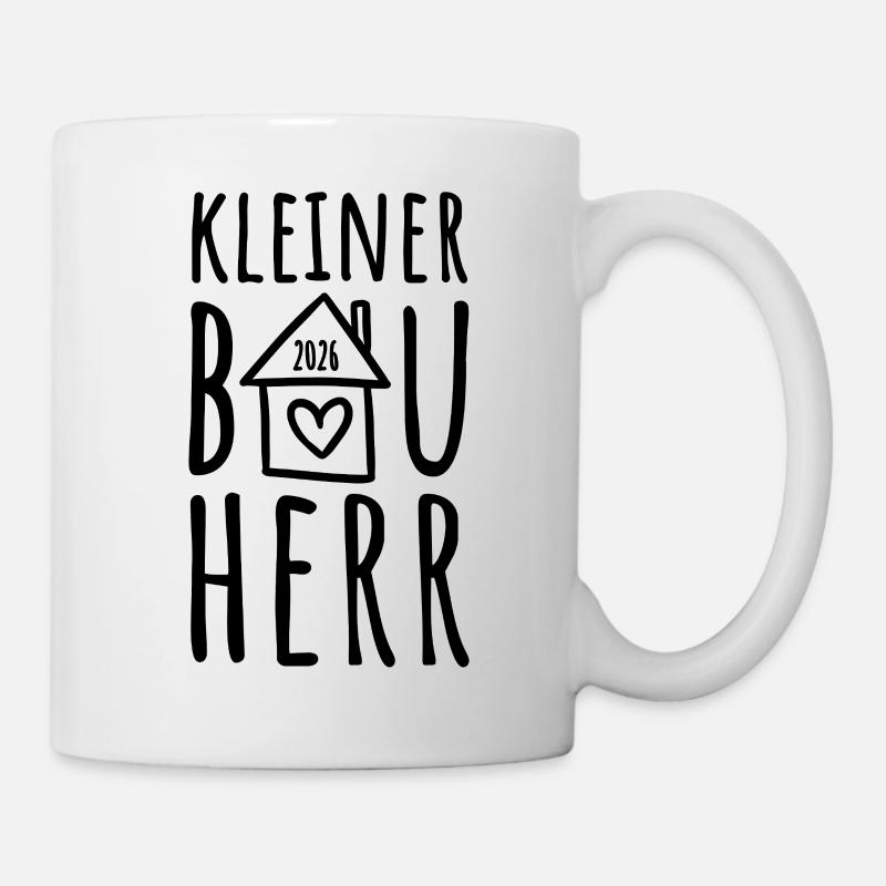 Kleiner Bauherr 2026 - Tasse - Weiß