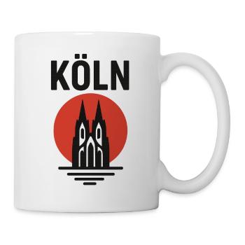 Köln Kölle Cologne Domstadt - Tasse - Weiß - Rechts