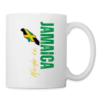 Made in Jamaica, vertical design - Mug - white - Right