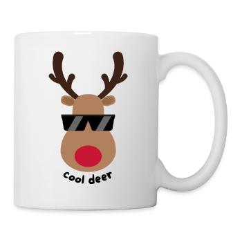 cool deer - Tasse - Weiß - Rechts