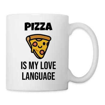 Pizzastück Charakter - Tasse - Weiß - Rechts