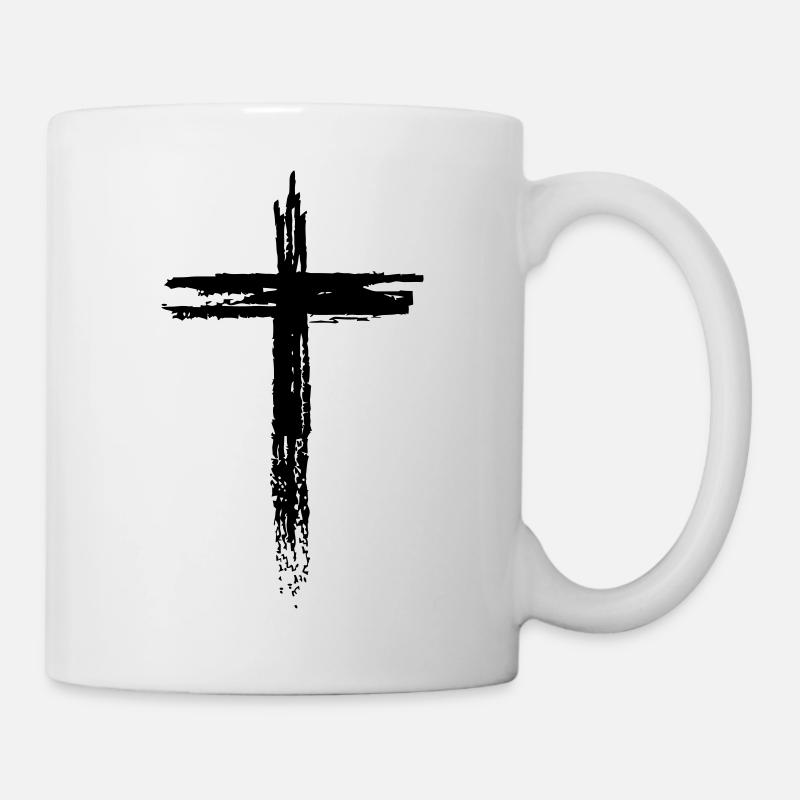 Kreuz - Tasse - Weiß