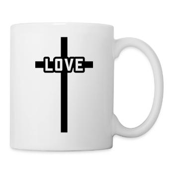 Croix Amour Chrétien Symbole Jésus - Mug blanc - blanc - Droite