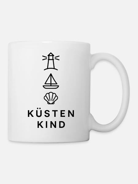 Küstenkind Heimatgefühl - Tasse - Weiß