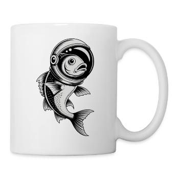Poisson dans l’espace - Logo Cool Astonomy - Mug blanc - blanc - Droite