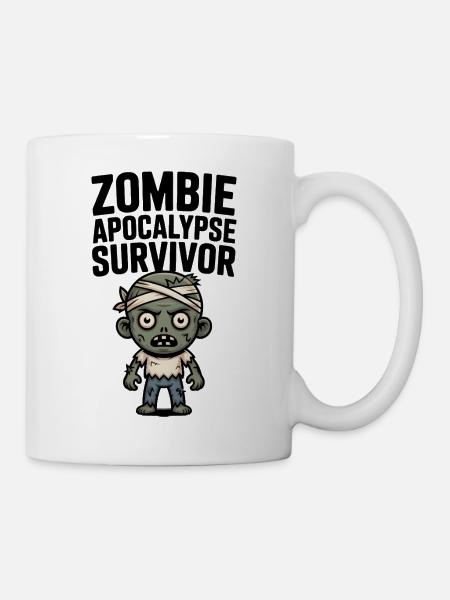 Zombie Apocalypse Überlebender - Tasse - Weiß