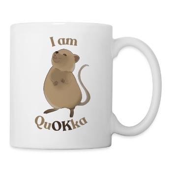i am quOKka – cute Quokka pun design - Mug - white - Right