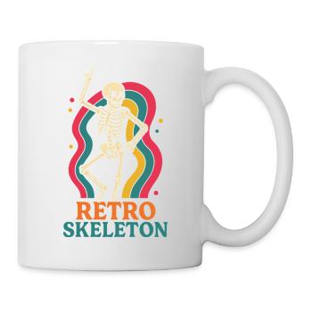 Retro Skeleton Dance Motif - Mug - white - Right