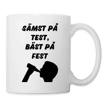 Class shirts Worst on test Best at party - Mug - white - Right