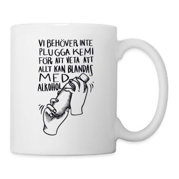 Klassenshirts Alles kann mit Alkohol gemischt werden - Tasse - Weiß - Rechts