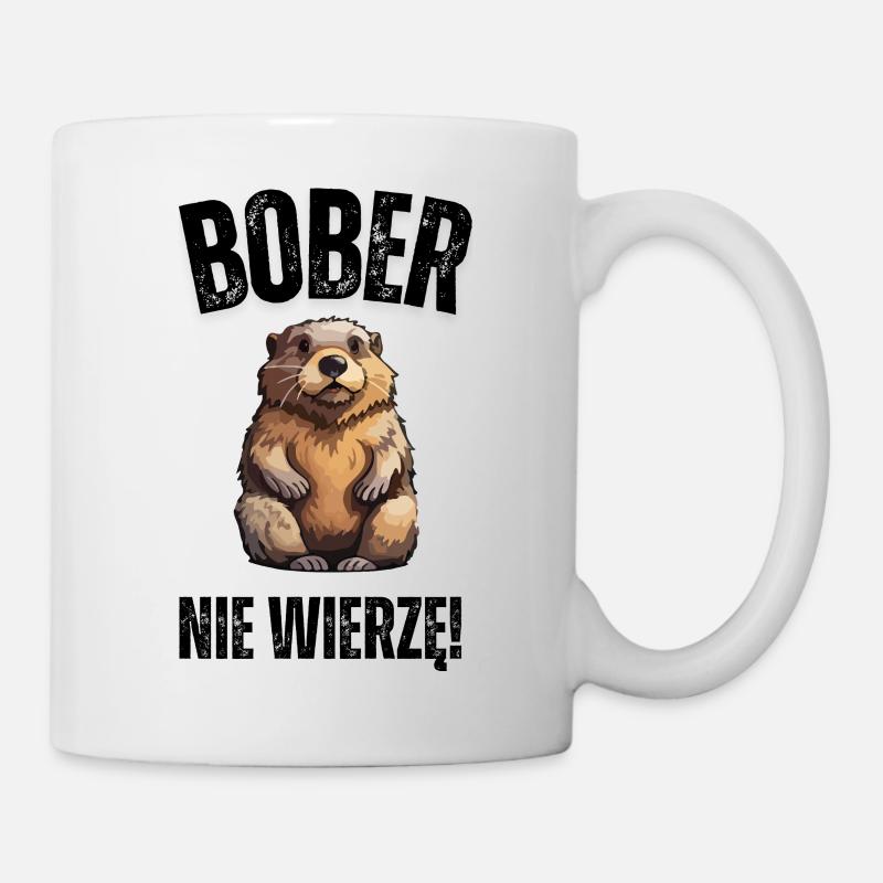 Loutre joueuse au regard affectueux (BOBER) - Mug blanc - blanc