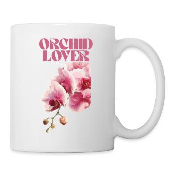 Orchideenliebhaber Botanische Illustration - Tasse - Weiß - Rechts