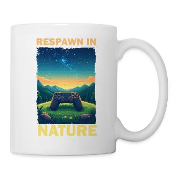 Gaming in Nature Illustration - Mug - white - Right