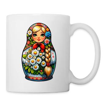 Matriochka en russe Matriochka Poupée Russe - Mug blanc - blanc - Droite
