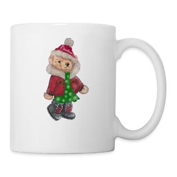 Christmas Bear, Christmas gift - Tasse - Weiß - Rechts