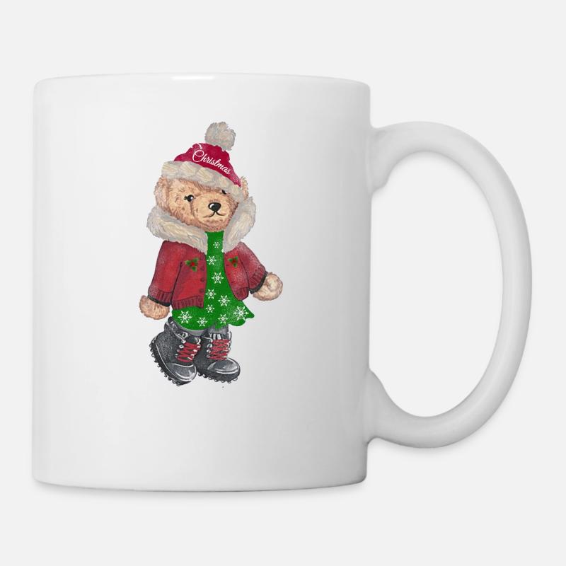 Christmas Bear, Christmas gift - Tasse - Weiß
