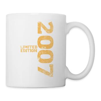 Limited Edition 2007 18. Geburtstag Geschenk - Tasse - Weiß - Rechts