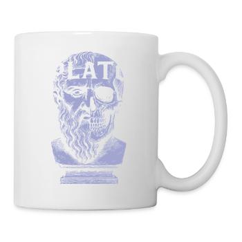 Platon Künstlerisches Schädeldesign - Tasse - Weiß - Rechts