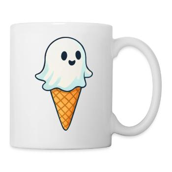 Süßer Geister-Eiscreme Druck - Tasse - Weiß - Rechts