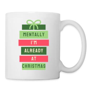 mentally in christmas - Mug - white - Right