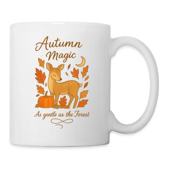 Magie de l’automne – Aussi tendre que la forêt - Mug blanc - blanc - Droite