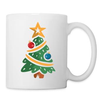 Christmas Tree Cartoon Illustration - Mug - white - Right