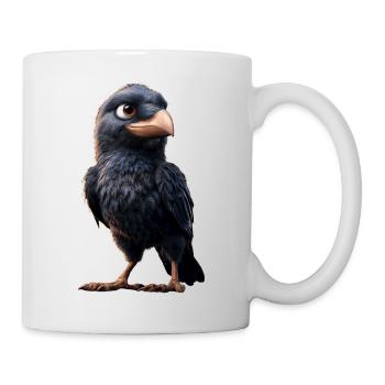 Raven, Crow, Bird, Raven Crow, Jackdaw, Black Raven - Mug - white - Right