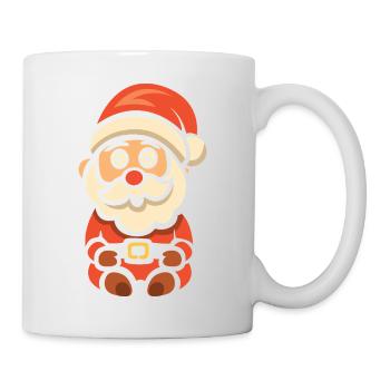 Niedlicher Weihnachtsmann Cartoon - Tasse - Weiß - Rechts