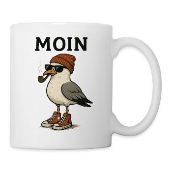 Moin Seagull White-tailed Eagle with Streetstyle Accessories - Mug - white - Right