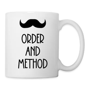 Order and method Poirot mustache - Mug - white - Right
