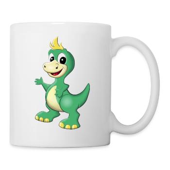 Aventure de l’ami dragon Dino vert - Mug blanc - blanc - Droite