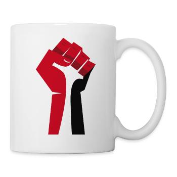 The Raised Fist (Red, White, Black) - Mug - white - Right