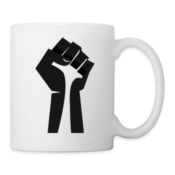 The Raised Fist - Black & White - Mug - white - Right