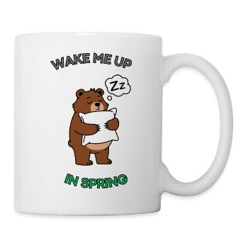 Ours endormi - Mug blanc - blanc - Droite
