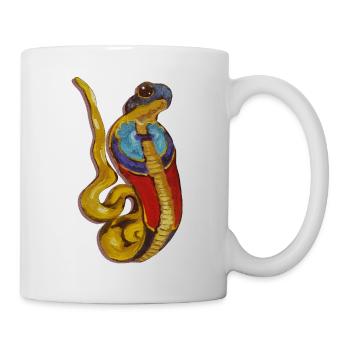 Art du serpent coloré - Wadjet Égypte ancienne - Mug blanc - blanc - Droite