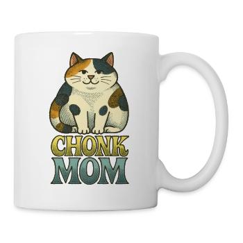 Chonk Mom Calico Cat - Mug - white - Right